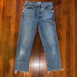 Re/Done 70s Stove Pipe Blue Denim Jeans